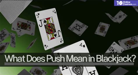 what does push mean in blackjack